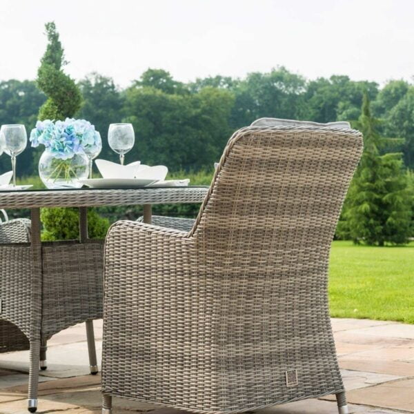 Oxford Venice 4 Seat Round Rattan Dining Set