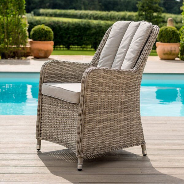 Oxford Venice 4 Seat Round Rattan Dining Set