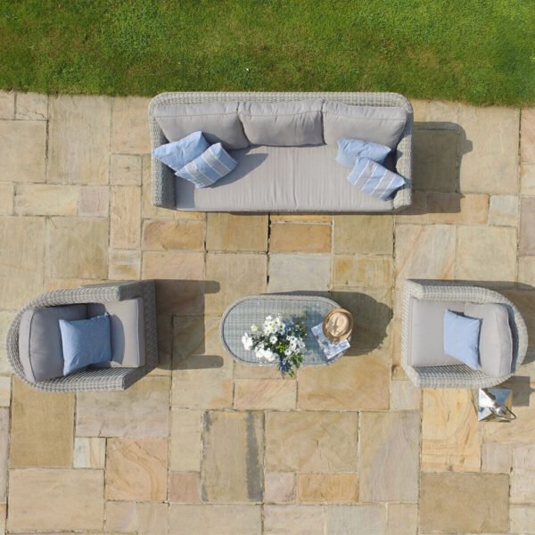 Oxford 3 Seat Rattan Sofa Set